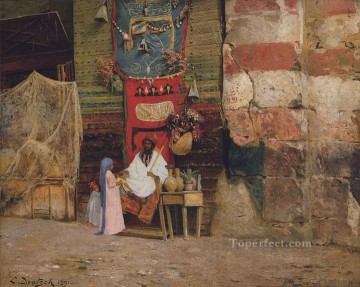 Árabe Painting - alfombra Ludwig Deutsch Orientalismo Araber